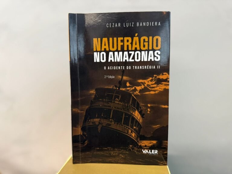 Cezar Bandiera relança obra sobre naufrágio histórico no rio Amazonas