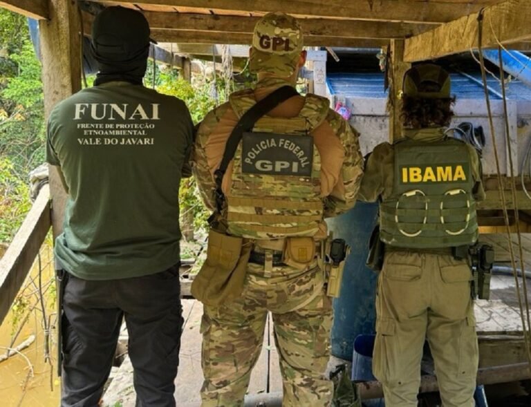 PF, Ibama e Funai intensificam combate ao garimpo ilegal no interior do Amazonas
