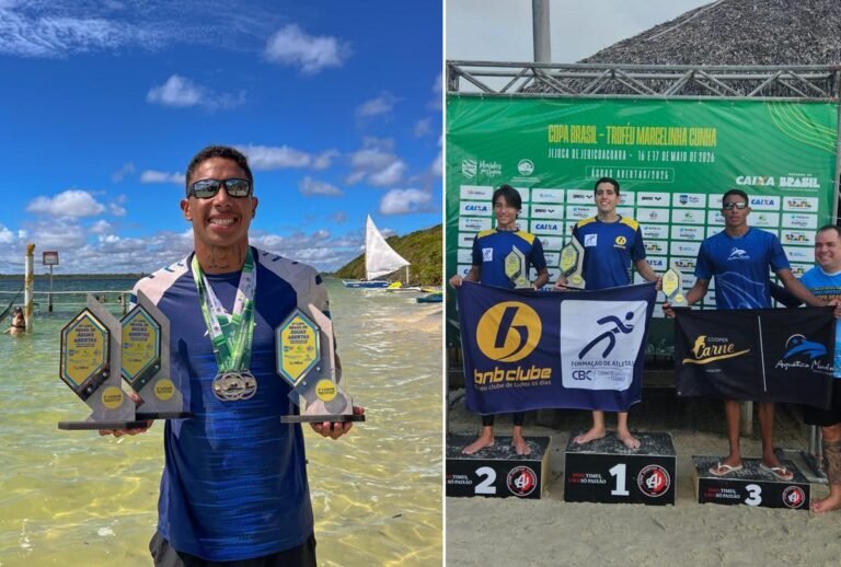 Nadador amazonense conquista três troféus na Copa Brasil de Águas Abertas no Ceará