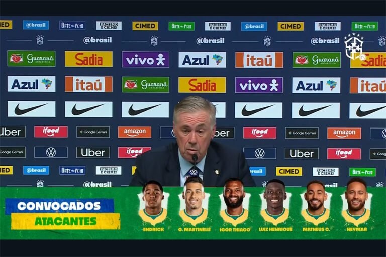 Seleção brasileira inicia preparação final para a Copa do Mundo na próxima quarta-feira
