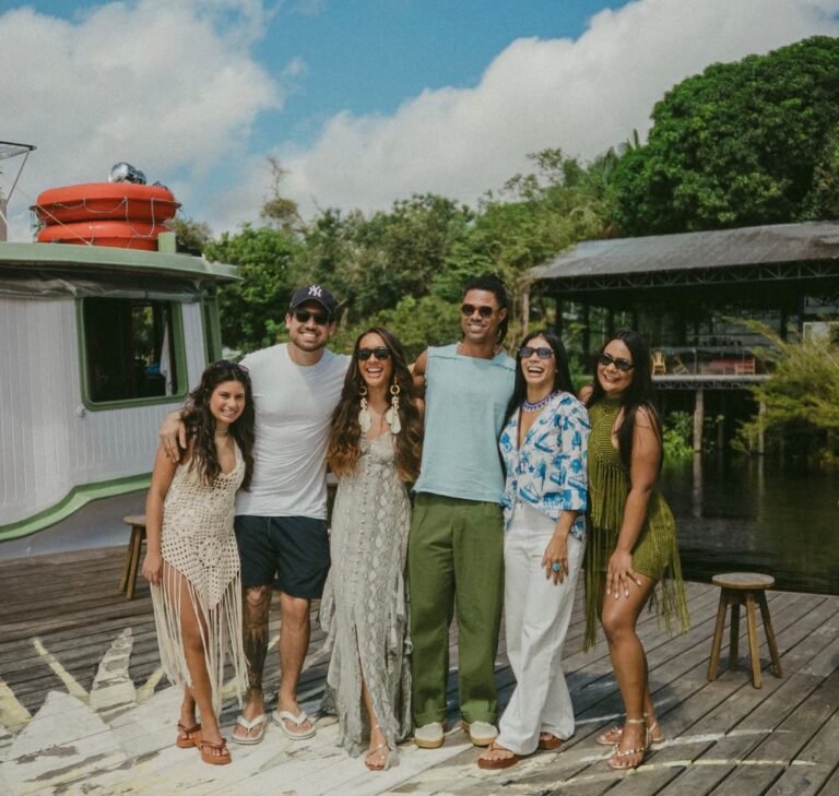Cunhã Poranga Marciele Albuquerque apresenta as belezas do Amazonas a ex-BBBs