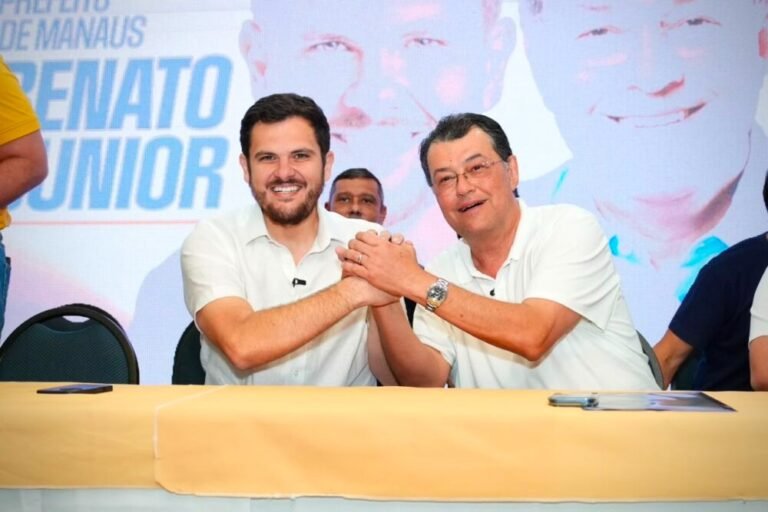 Renato Junior declara apoio à reeleição de Eduardo Braga e destaca parceria por Manaus