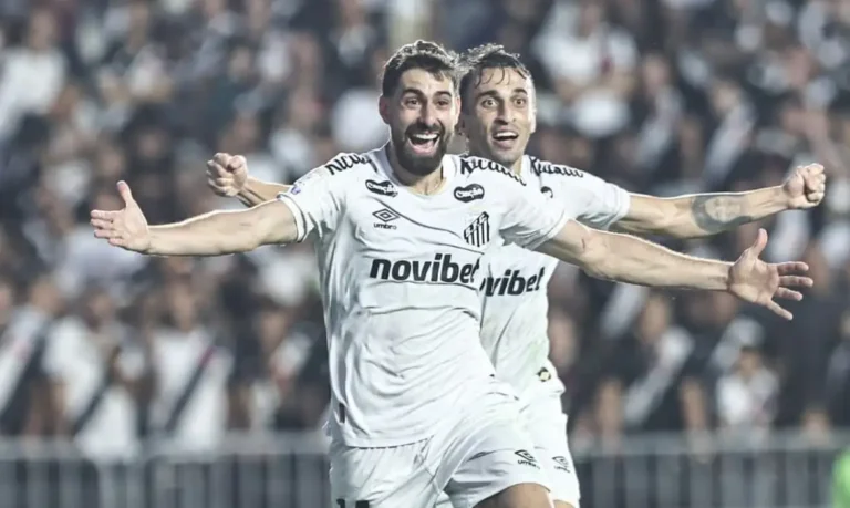 Santos vence Vasco, conquista primeira vitória fora de casa e deixa o Z-4 do Brasileirão