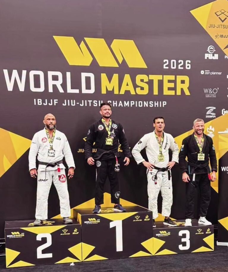Pódio de jiu-jitsu.
