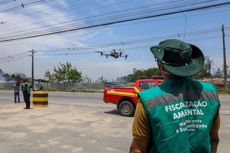 Manaus registra qualidade do ar ‘ruim’ e Prefeitura diz que fumaça vem de Itacoatiara